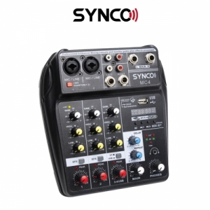 :::하이픽셀:::,SYNCO 싱코 MC4 전문가용 4채널 오디오믹서,SYNCO 싱코 MC4 전문가용 4채널 오디오믹서,SYNCO,기타장비 > 마이크